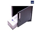  standing letterbox 9046 with package tray, anthracite, powder coated
