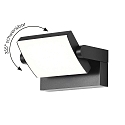 Udend�rs wall luminaire CCT Switch, vipbar IP54, antracit