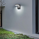CMD Creative Metalldesign Udend�rs wall luminaire CCT Switch, vipbar IP54, antracit