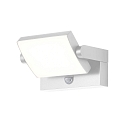 Udend�rs wall luminaire CCT Switch, vipbar, med bev�gelsesdetektor IP54, hvid