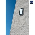 Outdoor wall luminaire AQUA LONG, IP44, E27, stainless steel / opal glass, anthracite