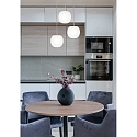 Casablanca pendant luminaire ACAI 16 3 flames, round E27 IP20, mat, opal white dimmable