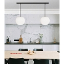 Casablanca pendant luminaire ACAI 26 2 flames E27 IP20, mat, opal white dimmable