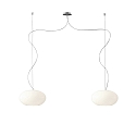 Pendant luminaire AIH, 2x E27, IP20, white matt