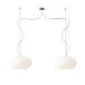 Pendant luminaire AIH, 2x E27, IP20, white glossy