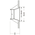 Deko-Light Loftmonteringsring ARKTUR, FIRKANTET, 12V DC, GU5.3 / MR16, maks. 50W, 30� vipbar