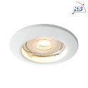 Recessed ceiling ring, IP20, Installation- 6.3cm, 12V DC, GU5.3 / MR16, max. 50W, fixed, white