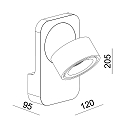 Deko-Light Deko-Light LED V�glampe UNI II, 9W 3000K 670lm 35�, d�mpbar, hvid
