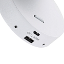 Deko-Light L�selampe CAN TILT ROUND USB rund, med afbryder, med USB-opladningsfunktion, kardanisk drejning GU10 IP20, hvid 