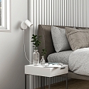 Deko-Light L�selampe CAN TILT ROUND USB rund, med afbryder, med USB-opladningsfunktion, kardanisk drejning GU10 IP20, hvid 