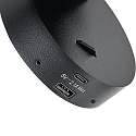 Deko-Light reading lamp CAN TILT ROUND USB round, with switch, with USB charging function, cardanic swivelling GU10 IP20, black 