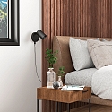 Deko-Light reading lamp CAN TILT ROUND USB round, with switch, with USB charging function, cardanic swivelling GU10 IP20, black 
