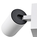L�selampe CAN TILT SQUARE USB firkantet, med afbryder, med USB-opladningsfunktion, kardanisk drejning GU10 IP20, hvid 