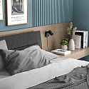 Deko-Light L�selampe CAN TILT SQUARE USB firkantet, med afbryder, med USB-opladningsfunktion, kardanisk drejning GU10 IP20, sort 