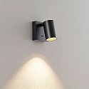L�selampe CAN TILT SQUARE USB firkantet, med afbryder, med USB-opladningsfunktion, kardanisk drejning GU10 IP20, sort 