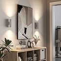 V�glampe CAN UP & DOWN up / down, 2-flammer, stiv GU10 IP20, hvid