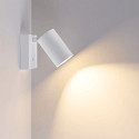 L�selampe CAN TILT SQUARE BASE MIX'N MATCH 1/3 firkantet, med afbryder, uden sk�rm, kardanisk drejning GU10 IP20, hvid 
