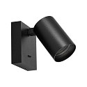 Deko-Light L�selampe CAN TILT SQUARE BASE MIX'N MATCH 1/3 firkantet, med afbryder, uden sk�rm, kardanisk drejning GU10 IP20, sort 