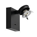 Deko-Light L�selampe CAN TILT SQUARE BASE MIX'N MATCH 1/3 firkantet, med afbryder, uden sk�rm, kardanisk drejning GU10 IP20, sort 