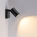 Deko-Light L�selampe CAN TILT SQUARE BASE MIX'N MATCH 1/3 firkantet, med afbryder, uden sk�rm, kardanisk drejning GU10 IP20, sort 