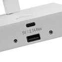 Deko-Light L�selampe CAN TILT SQUARE USB BASE MIX'N MATCH 1/3 firkantet, med afbryder, uden sk�rm, med USB-opladningsfunktion