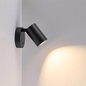 Deko-Light reading lamp CAN TILT ROUND BASE MIX'N MATCH 1/3 round, with switch, without shade, cardanic swivelling GU10 IP20, black 