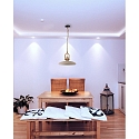 Deko-Light Concrete pendant luminaire CYGNI, � 40cm, chain suspension 150cm, E27, grey