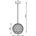 Deko-Light Pendel ASTEROPE RUND 400, E27, hvid mat