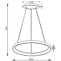 Deko-Light pendant luminaire MEROPE 80 IP20, coffee brown