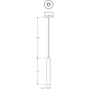 Deko-Light Pendel SLIM 1-flamme, UGR < 19, omskiftelig IP20, trafik hvid 