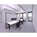 Deko-Light Standerlampe OFFICE THREE PRO MOTION up / down, med sensor, tunable white IP20, kulsort d�mpbar