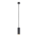 Deko-Light Pendel CAN 150 down, cylindrisk, direkte GU10 IP20, sort