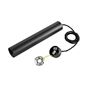 Deko-Light Pendel CAN 300 down, cylindrisk, direkte GU10 IP20, sort