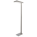 LED Standerlampe OFFICE TWO, 80W 4000K 8300lm 2065cd 115� / 75�, UGR<1, d�mpbar, s�lv