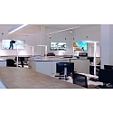 Deko-Light Standerlampe OFFICE ONE MOTION up / down, til VDU-arbejdsstation, d�mpbar, med bev�gelsesdetektor, med lysstyrkesensor IP20