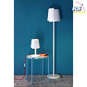 Deko-Light Plaster table lamp TWISTER, G9 max. 25W, white with red cable