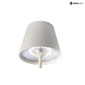Deko-Light battery table lamp SHERATON I dimmable IP54, white dimmable