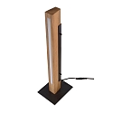Deko-Light table lamp MADERA wooden lamp IP20, brown, black dimmable