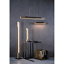 Deko-Light table lamp MADERA wooden lamp IP20, brown, black dimmable