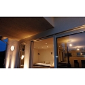 Deko-Light Outdoor LED sensor luminaire MENSAE LED wall / Ceiling luminaire, round, 18W, 3000K, 110�, IP54, dark grey