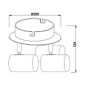 Deko-Light Loftlampe INDI III Spot, GU10, b�rstet s�lv
