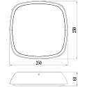 Deko-Light LED ceiling luminaire AURIGAE, IP65, 20W 3000K 1550lm 110�, white