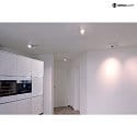 Deko-Light LED ceiling luminaire UNI II MINI DOUBLE, 14W 3000K 980lm 33, dimmable, white