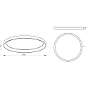 Deko-Light wall and ceiling luminaire MEROPE 80 IP20, black