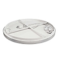 Deko-Light wall and ceiling luminaire MEROPE 80 IP20, silver