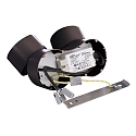 Deko-Light ceiling luminaire UNI II MINI DOUBLE TILT 2 flames, cardanic swivelling IP20, deep black dimmable