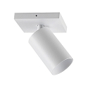 Loftlampe CAN TILT SQUARE 11CM 1-flamme, firkantet, kardanisk drejning GU10 IP20, hvid