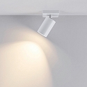 Loftlampe CAN TILT SQUARE 11CM 1-flamme, firkantet, kardanisk drejning GU10 IP20, hvid