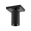 Deko-Light Loftlampe CAN TILT SQUARE 11CM 1-flamme, firkantet, kardanisk drejning GU10 IP20, sort