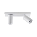 Loftlampe CAN TILT SQUARE 30.5CM 2-flammer, firkantet, kardanisk drejning GU10 IP20, hvid